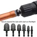 6PCS Repairing Set Air Conditioner Copper Tube Expander Swaging Tool Manual Copper Pipe Swage Too Expander Drill Bit Soft Copper tubing Tool bit with 1/4'' 3/8'' 1/2'' 5/8'' 3/4'' 7/8''Bits