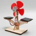 Wooden Solar Power Fan Model Assembly Kit DIY Children's Science Experiment Education Puzzle Toy Student Technology Small Production