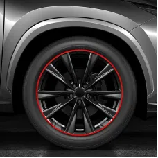 8M Universal Car Hubcap Wheel Rim Protector Stickers Anti-Scratch Anti-Scuff Auto Tire Rim Plated Strip Protective Decoration