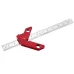 YX-3 300mm Woodworking Square Center Scriber Center Finder 45 90 Degrees Angle Line Scriber Marking Tools Metric Inch Ruler