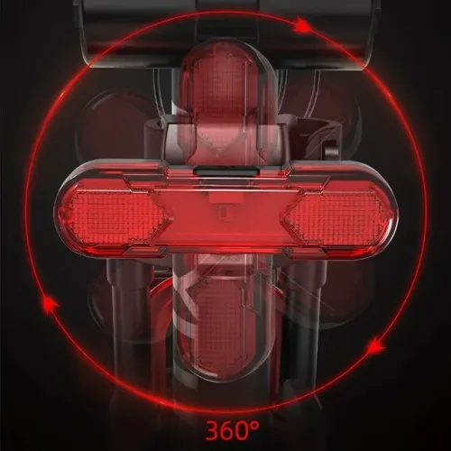 Bike Rear LightUSB Rechargeable Bicycle Tail Light For Cycling Helmet Backpack Safety Warning TailLight