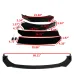 AUTSOME 4PCS Black Front Lip Chin Bumper Spoilers Body Kits For Car Universal