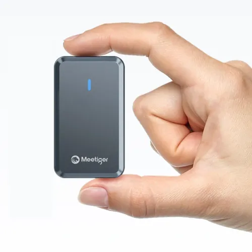 Meetiger Ice Tiger Series M.2 2230 SSD Enclosure USB 3.2 Gen2 10Gbps Dual Protocol SATA&NVMe External Aluminum Alloy Hard Drive Case with Heat Dissipation for Laptop Computer