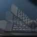 Two-Fold bluetooth Keyboard Magnetic Closure Portable Mini bluetooth Keyboard Rechargeable for Office Keyboard Laptop