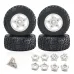 4PCS D231 Upgraded Off-Road Tires Wheels for 1/8 1/10 Short Course Truck RC Cars Vehicles Models Parts Accessories
