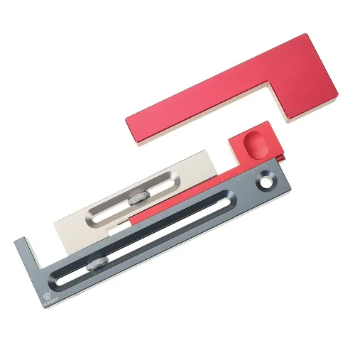 HONGDUI 100mm/4Inch Kerfmaker Table Saw Slot Adjuster Mortise and Tenon Tool Woodworking Movable Measuring Block