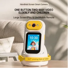 2.8inch Screen Handheld Surveillance Camera Ultra Clear Large Screen Two-Way Video WIFI 4G 360 Rotation Extended Battery Life Home Security