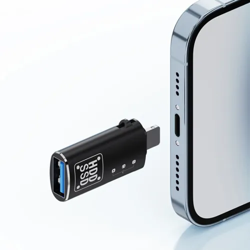 Type-C to Lightnings OTG Adapter Fast Data Transfer Fast Charging Supported Type-C Female To Lightnings Male Connector for Phone U Disk Earphones