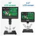 AD209 10" Digital Microscope 3X-200X Magnification 1080P adjustable LCD display for soldering Microscope Repai