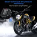 Extractme Wireless TPMS Motorcycle Tyre Temperature Alarm Sensor USB Charging LCD Display Tire Pressure Monitoring System