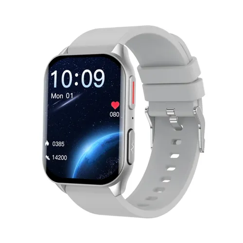 M3 1.95-inch HD Screen ECG AI Voice Assistant bluetooth Call Heart Rate Blood Pressure Blood Oxygen Blood Glucose Monitor Sleep Monitoring Body Composition Analysis Uric Acid Lipids Detection Met HRV Function Multi-sport Modes IP67 Waterproof Smart Watch