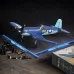 Eachine F4U CORSAIR VMF-217 2.4G 4CH Brushless 500mm Wingspan 6-axis Gyro One Key Take off Aerobatic EPP Warbird Glider RC Airplane BNF/RTF for Beginner