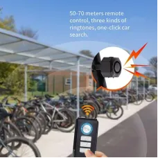 XANE110dB Bicycle Anti-theft Alarm Lock Wireless Control 70m Range 180 Days Standby USB Rechargeable Waterproof Vibration Alarm for Electric Scooter Bicycle Motorcycle Security Device