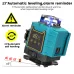 MUSTOOL 4D 16 Line Laser Level 4-color Laser Instrument With Magnet Wall Level Portable Provincial Support Cross Laser Instrument