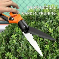 SK5 Steel Gardening Shears 360 Rotating Blade Heavy Duty PTFE Coated Anti-rust Garden Scissors for Pruning Trimming Cutting Hedge Lawn Flower Grass Tree Branches High Strength Durability Comfortable Grip Design