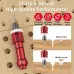 Woodworking Step Drill Bit Countersink Drill Bit with Adjustable Depth Stop 82 Degree Carbide Tipped with Replaceable Pilot Drill Bit1/4" Quick Release Hex Shank for Woodworking Pilot Screw Holes