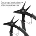 2 in 1 Snap Ring Plier 4 Way Type Multifunctional Dual Purpose Circlip Plier Remover Hand Tool Black