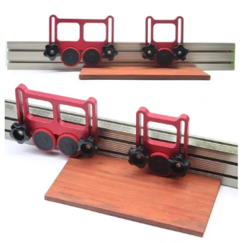 Feather Loc Board Saw Table Pressing Feeder Guider Anti Rebound Aluminum Table Saw Bearing Wheel Pressing Feeder