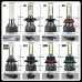H1 / H3 / H4 / H7 / 9005 / 9006 Pair Mini Car Headlight 15000LM/Pair 12V LED Lights Turbo Lamp 6000K Color Temperature