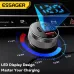 ESSAGER ES-CC26 150W 3-Port USB PD Car Charger Adapter DC+USB-A+USB-C PD3.0 QC3.0 Support PPS FCP AFC Fast Charging with Blue LED for iPhone 17 17 Pro 16 15 14 Pro Max for Xiaomi 17pro for OPPO Reno15