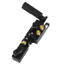 Drillpro Woodworking Tool Flip Stop With Micro-Adjustable Settings T-Track Stop For Miter Gauge Fence