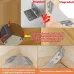 Furniture Corner Connector 20PCS Universal Stainless Steel L Brackets for Wood Metal Angle Brackets Shelves Tables Cabinets