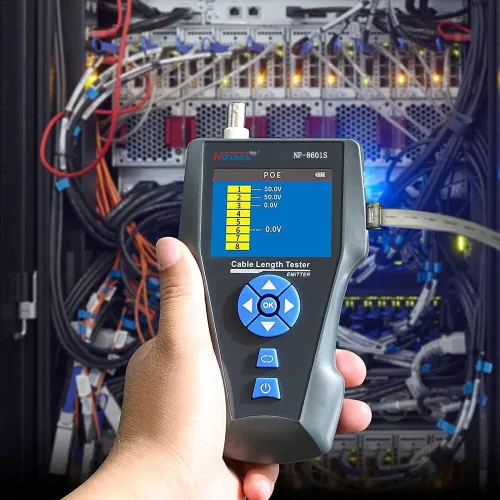 NOYAFA NF-8601W/NF-8601S/NF-8601 Multifunctional RJ45 CAT6 Network Cable Tester Cable Tracker PoE/PING/Port LCD Display Measure Length Wiremap