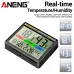 ANENG AP01 Hygrometer Clock Calendar Snooze Mode LCD Display Temperature Range -10~50C Humidity Range 10~99% Hourly Reminder Battery Operated for Home Office