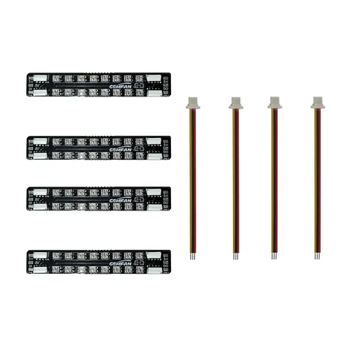 4PCS GEMFAN LED 08 / LED 20 5V Programmable Arm LED Strip Light / CU Controller Module 2-6S for DIY RC Drone FPV Racing