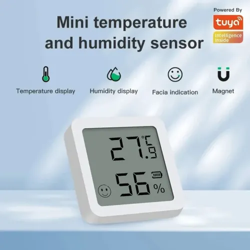 TH05 Tuya bluetooth Temperature Humidity Sensor with LCD Screen Smart Linkage Thermometer Hygrometer APP Remote Control