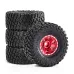 4PCS 1.0 Inch Aluminum Alloy Blade Wheels Gravel Tires Spare Parts for SCX24 FMS24 TRX4M RC Climbing Car Vehicle Models Accessories