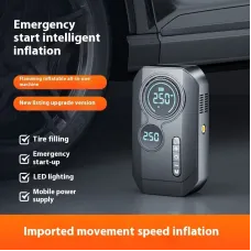 8000mAh Car Jump Starter & Air Compressor All-In-One Starter And Inflator with LED Emergency Lighting 1200A Peak Current