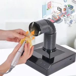 Soldering Iron Fume Extractor 60W LED Light Activated Carbon Filter Portable Smoking Device Adjustable Arm ESD Safe Flux Removal Tool