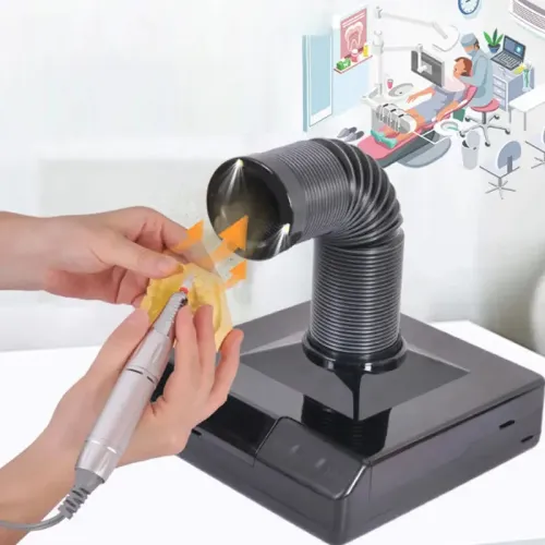 Soldering Iron Fume Extractor 60W LED Light Activated Carbon Filter Portable Smoking Device Adjustable Arm ESD Safe Flux Removal Tool