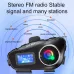 Coralme Q58MAX Motorcycle Helmet Mixing Intercom Helmet Bluetooth Headset with 300m Double Intercom Helmet Headset Group Speaker with LCD Display