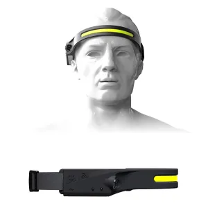 2PCBikight LX200 Wave Sensor 1200mAh 270 Wide Range 350LM 5 Lighting Modes LEHeadlamp USB Rechargeable Head Torch COB Outdoor Cycling Adventure Fishing Flashlight Bike Headlamp