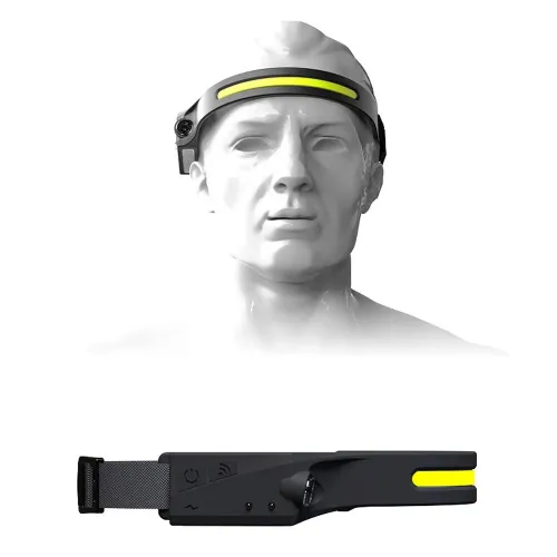 2PCBikight LX200 Wave Sensor 1200mAh 270 Wide Range 350LM 5 Lighting Modes LEHeadlamp USB Rechargeable Head Torch COB Outdoor Cycling Adventure Fishing Flashlight Bike Headlamp