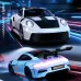YEGAO D43-01Q RTR 1/64 2.4G 4WD Mini Drift RC Car Sports Alloy Body Shell LED Light High Speed On-Road Micro Racing Remote Control Vehicles Models Desktop Ornaments Toys