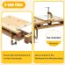 Portable Hardwood Workbench Beech Wood Frame Compact Size 20x11 Inches Stable Clamping Power Multifunctional Woodworking Vise