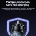 Olaf 100W 2-Port USB PD Car Charger Adapter USB-A+Type-C Fast Charging for iPhone 12 13 14 14 Pro for Huawei Mate50 for Samsung Galaxy S23 for Redmi K60 for Oppo Reno9
