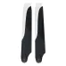 1pair PUDU 230mm Carbon Fiber Main Rotor Blade Propeller For RC Helicopter