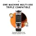 Comfook Portable Capsule Espresso Machine with Wireless Heating & Milk Frother Base 7500mAh Battery Capacity for Outdoor Coffee