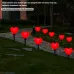 1 To 12 Red Love Valentine'S Day Courtyard Garden Decorative Light Love Ground Plug Lights IP65 Waterproof