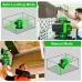 16 Lines 4D Laser Level, Green Laser Line, Self Leveling, Horizontal Lines &360 Degree Vertical Cross with 1/2 Battery for Outdoor