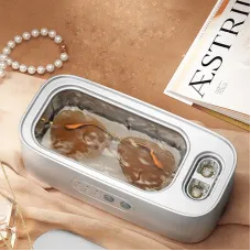 Ultrasonic Glasses Cleaning Machine Dual Compartment Jewelry Eyeglass Third Gear High Frequency Vibration Washing Machine