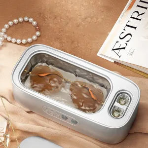Ultrasonic Glasses Cleaning Machine Dual Compartment Jewelry Eyeglass Third Gear High Frequency Vibration Washing Machine