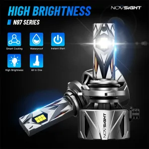 NOVSIGHT A500-97 High-end Wiring Harness Model External Drive 240W 60000LM LED Car Headlight