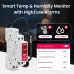 TONGOU Tuya WiFi 2-Gang Temperature Humidity Sensor Smart Switch Timer Function Smart Life APP Work with Alexa Google Home