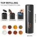 110ml Electric Pepper Grinder 5 Adjustable Grinding Levels Automatic Rose Salt Grinder Type-C Rechargeable Electric Pepper Grinder