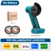 Brushless Motor Cordless Angle Grinder 20V 945W 0-19000 RPM Variable Speed 75mm Grinding Slicing Tool for Wood Metal Ceramic Plastic Edge
